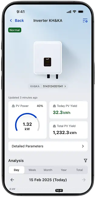 FoxCloud 2.0-app scherm 8 – energiebeheer Fox ESS Power Q